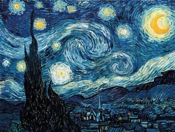 50 bitars träpussel STARRY NIGHT - Michele Wilson - Tecknade serier och serier - Blandade barn