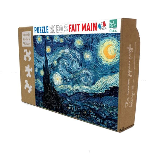 50 bitars träpussel STARRY NIGHT - Michele Wilson - Tecknade serier och serier - Blandade barn