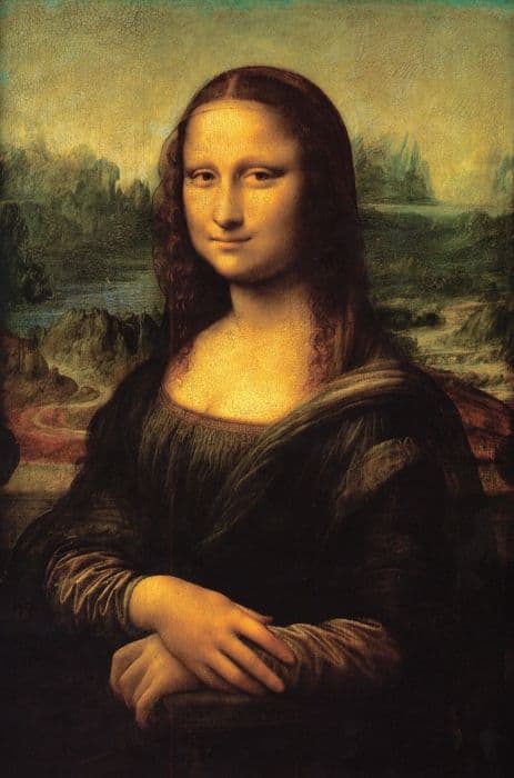 PMW - 50 bitars träpussel LEONARD DE VINCI THE MONA BLADBLAD - Flerfärgad