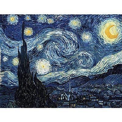 350 bitars konstpussel - Michèle Wilson - Van Gogh: Starry Night - Bilder och målningar - Svårt pussel