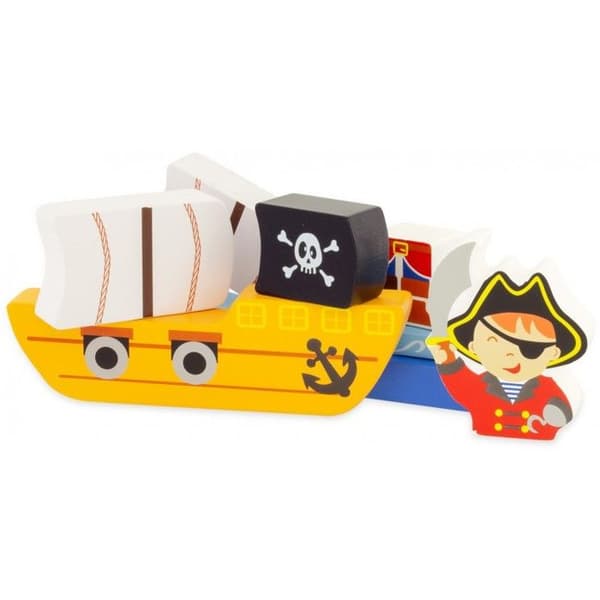 Piratmagnetpussel - Ulysses barndomsfärger - Livsscen - Barn - 8 magnetiska bitar