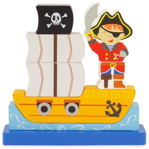 Piratmagnetpussel - Ulysses barndomsfärger - Livsscen - Barn - 8 magnetiska bitar