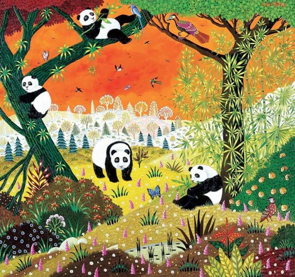 Pussel Michèle Wilson - The pandas of Alain Thomas - WILSON JEUX