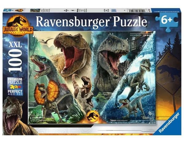 Ravensburger - Jigsaw Puzzle Dino Jurassic World 3 100 st XXL