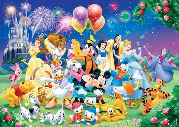 1000 bitars pussel - Disneyfamiljen - NATHAN varumärke - Tecknade serier och serietema - Blandat - Från 13 år