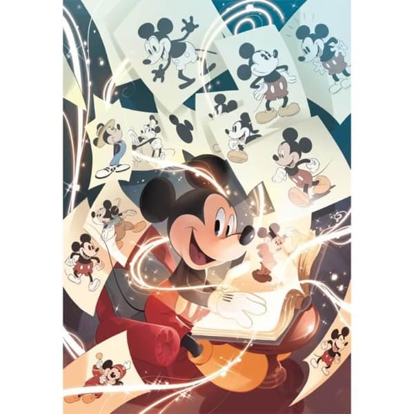 1000 bitars pussel - CLEMENTONI - Disney 100 år: Musse - Tecknade serier och serier - Blandat - 1000 bitar