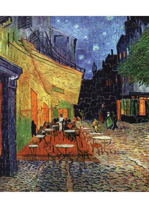 Handklippt träpussel - Van Gogh: Kaffe på kvällen - 250 bitar - MICHELE WILSON PUSSEL