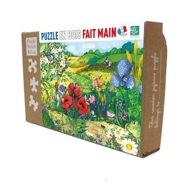 Michèle Wilson Pussel - Äng i blommor - WILSON JEUX