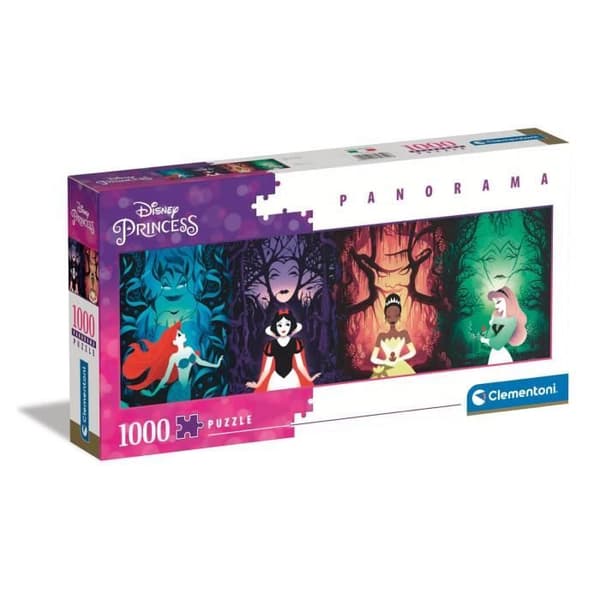 Disney Princesses panoramapussel - Clementoni - 1000 bitar - 98 x 33 cm