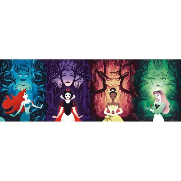 Disney Princesses panoramapussel - Clementoni - 1000 bitar - 98 x 33 cm