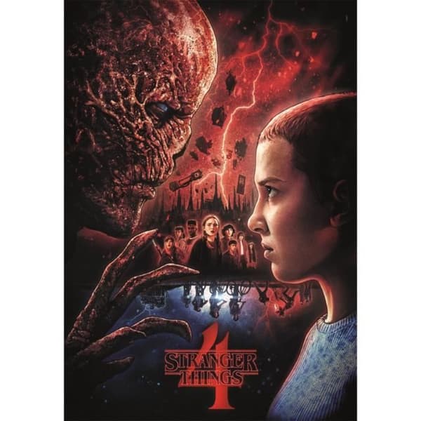 Pussel - Clementoni - Strangers things - 1000 bitar - 59,2 x 84,3 cm - 39763 - flerfärgad