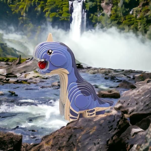 Tanystropheus Dinosaur DIY 3D-pussel att montera - lärorikt och roligt spel för barn från 5 år och uppåt