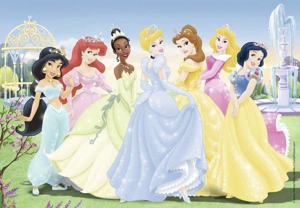 Disney Princesses Pussel 2x24 bitar - Ravensburger - För barn från 4 år och uppåt