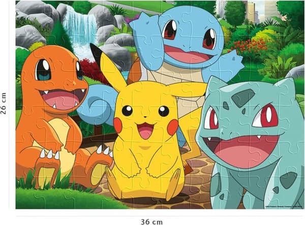 Pussel 60 bitar: Pokémon i parken
