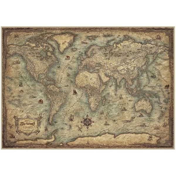 PLANISPHERE Pussel - 3000 bitar - EDUCA varumärke - Resor och kartor