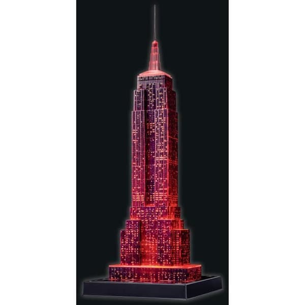 3D Empire State Building upplyst pussel - Ravensburger - 216 bitar - Färglysdioder - från 10 år och uppåt