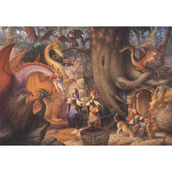 Gentle dragons - Anatoliskt pussel med 500 bitar