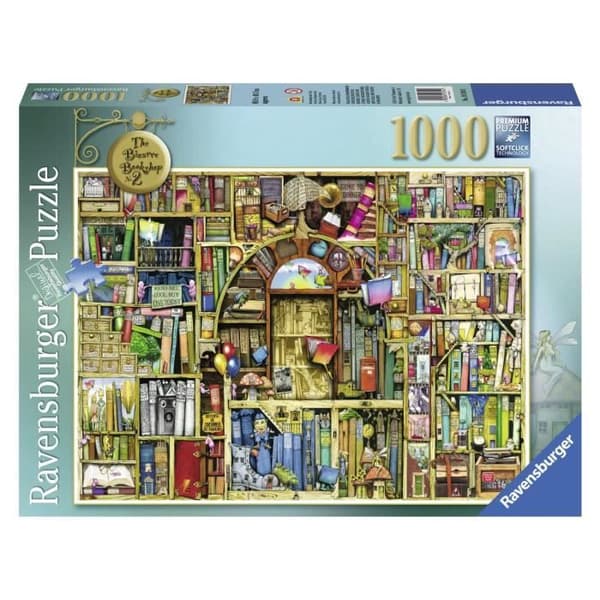 1000 bitars pussel - Ravensburger - Bisarrt bibliotek - Vuxen - Flerfärgat - 1000 bitar