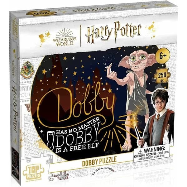 Harry Potter Dobby Pussel 250 st - ASMODEE - Officiellt licensierad - Vit - Interiör
