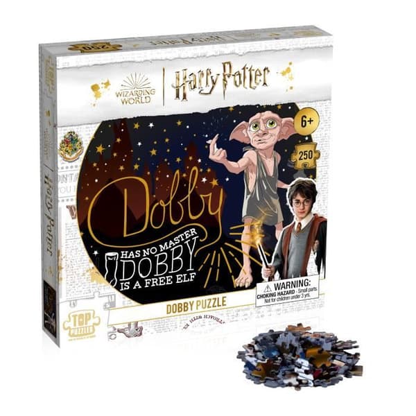 Harry Potter Dobby Pussel 250 st - ASMODEE - Officiellt licensierad - Vit - Interiör
