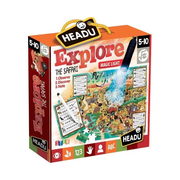 HEADU UTFORSKA SAFARI SPEL FÖR BARN JULKLAPPAR