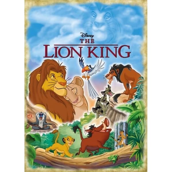 Klassiskt Lion King-pussel med 1000 bitar - JUMBO - Människor, karaktärer och kändisar-tema - För barn