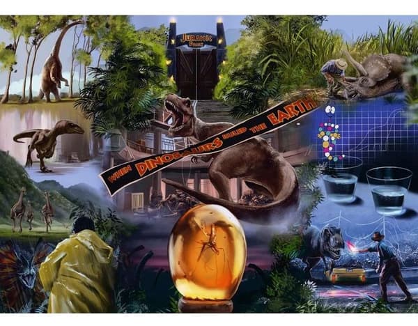 Ravensburger - 1000 bitars pussel - Jurassic Park - Bio och reklam - Flerfärgad - 14 år