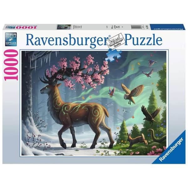 1000 bitars pussel - Ravensburger - Vårhjorten - Djur - Vuxen - Enfärgad