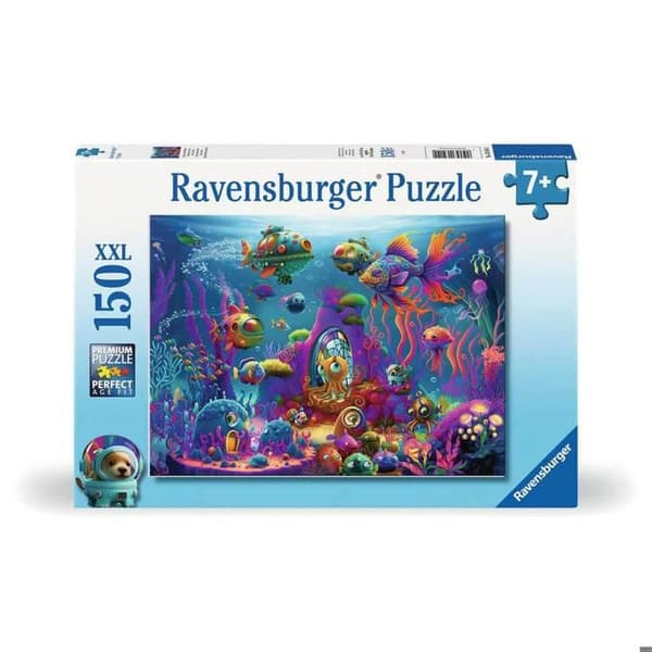 150 bitar XXL pussel - RAVENSBURGER - Aliens under vatten - Fantasy - Barn - 7 år