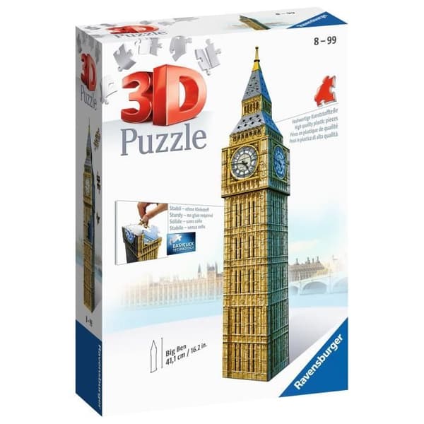 3D-pussel - RAVENSBURGER - Big Ben - 216 bitar - Blandat - Från 12 år