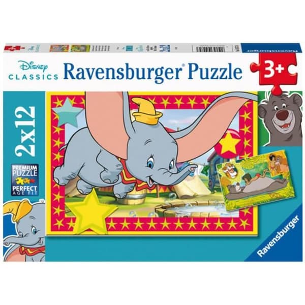 2 x 12 bitars pussel: Disney: Adventure Calls Single Color