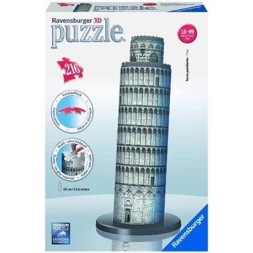 3D-byggpussel - Ravensburger - Lutande tornet i Pisa - 216 bitar - Arkitektur och monument - Barn 12 år+