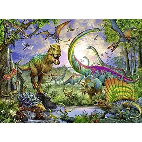 Klassiskt barnpussel - Ravensburger - Dinosaur Kingdom - 200 XXL bitar