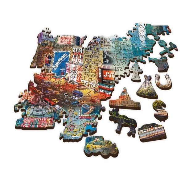 1000 bitars träpussel - TREFL - Collage New York - Vuxen - Resor och kartor