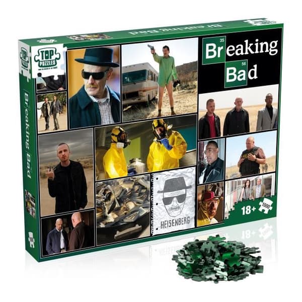 Patchwork Pussel 1000 st - Breaking Bad - ASMODEE - Officiell licens - Kultbilder av serien