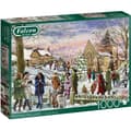 Miniatyrbild 1 av 2: Falcon Festive Village Puzzle - 1000 bitar - Grönt och flerfärgat - Kartong