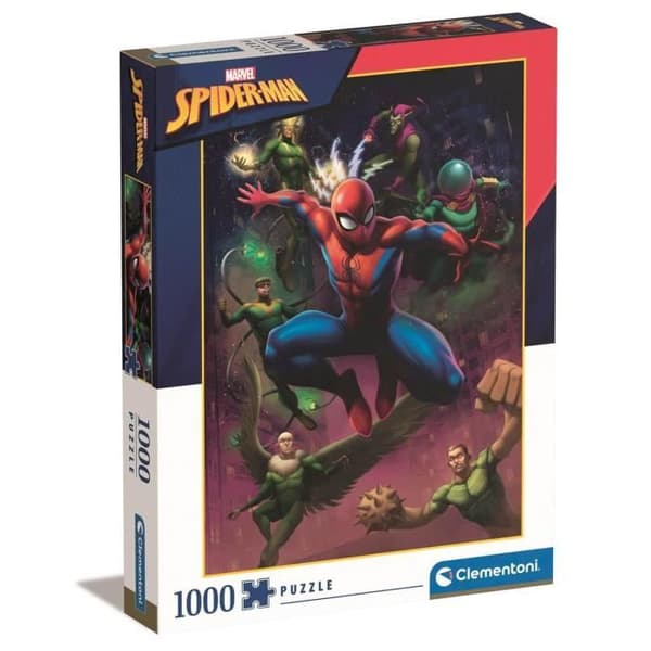 1000 bitars pussel - CLEMENTONI - Spider-Man - Tecknade serier och serier - Unik färg