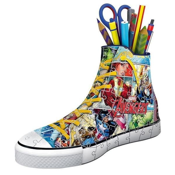 Sneaker Avengers 3D-pussel - Ravensburger - Blyertskruka 108 bitar - Från 8 år