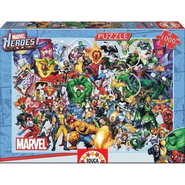 Marvel 1000 bitars pussel - EDUCA - Collage of Heroes - Tecknade serier och serier