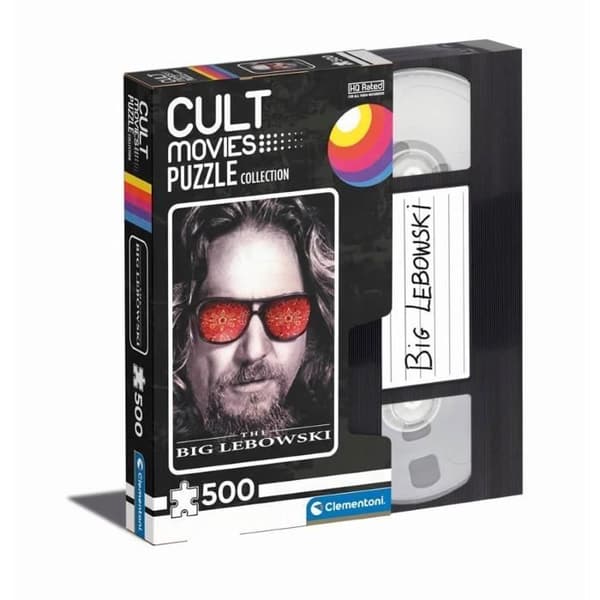 500 bitars pussel - Clementoni - Kultfilmer - The Big Lebowski - Bio och reklam - Enfärgad
