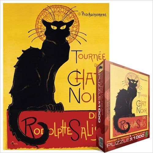 Eurographics Puzzle 1000 PC - Black Cat Tour / Theophile Alexandre Steinle