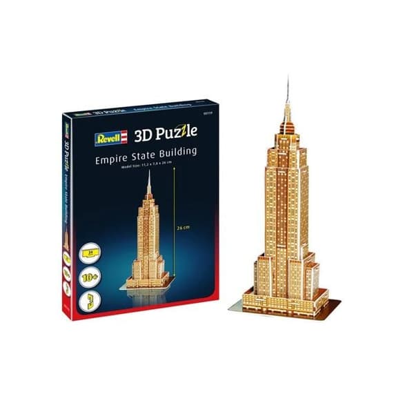 3D Empire State Building Pussel - Revell - 24 bitar - För barn och vuxna