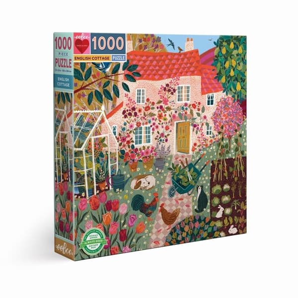 EEBOO - ENGLISH COTTAGE 1000st Pussel - Flerfärgad