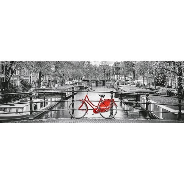 Pussel - Clementoni - Amsterdam Cykel - Resor och kartor - 1000 bitar - Vuxen - 12 år gammal