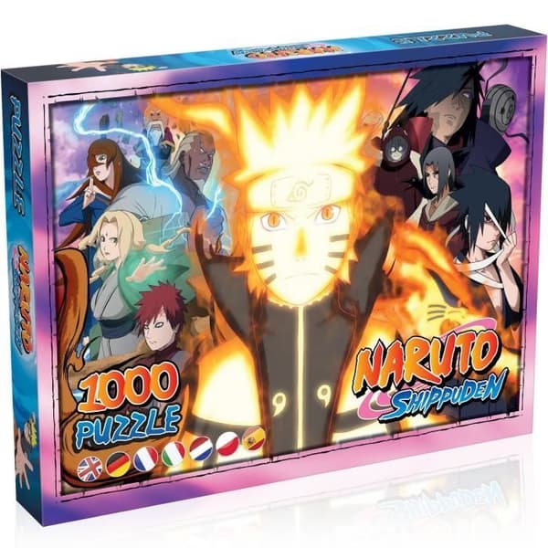Naruto SHIPPUDEN Pussel - VINNANDE RÖTTER - 1000 bitar - Tecknade serier och serier - Gul