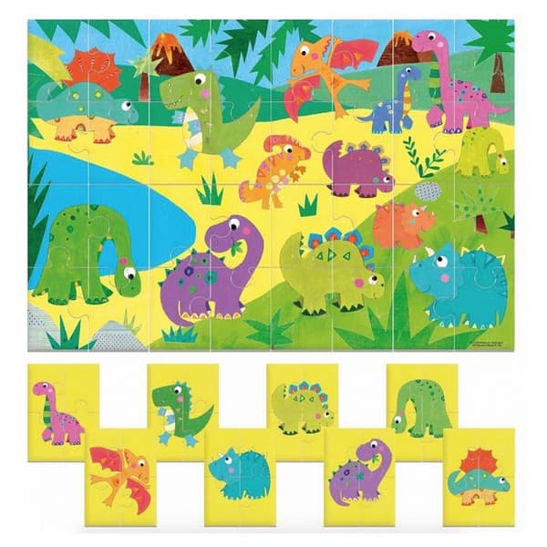 Barnpussel - Dinosaurier - 8 bitar - Flerfärgad - Inredning
