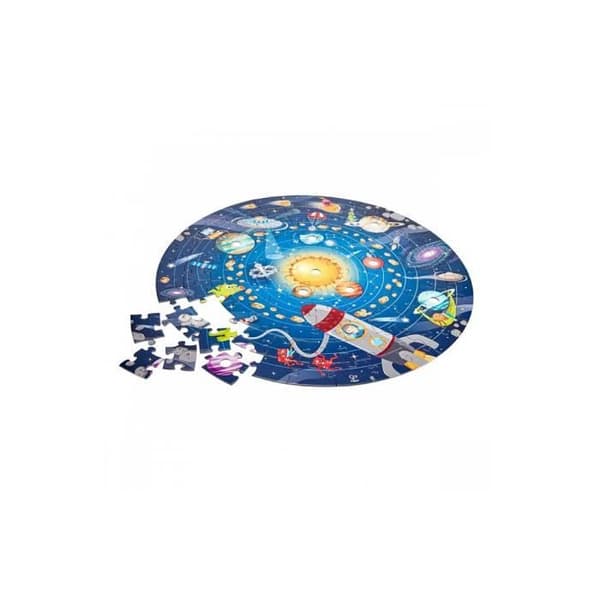 HAPE träpussel - Solsystem med LED - 102 bitar - Vetenskap och rymd