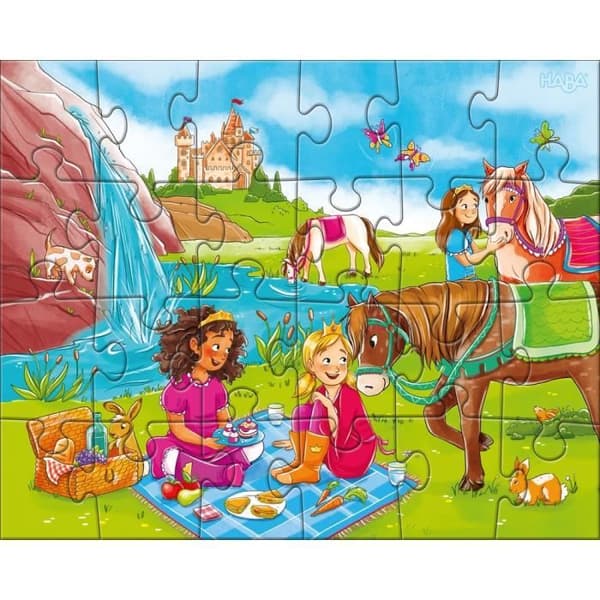 Horse Friends Pussel 24 bitar - HABA - Vit - Barn - Blandat