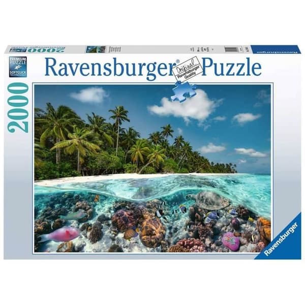2000 bitars pussel - Ravensburger - Dykning på Maldiverna - Flerfärgad - Vuxen - Vit