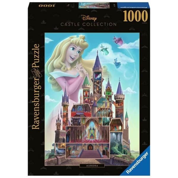 Ravensburger 1000 bitars pussel - Aurora - Disney Princess Castle Collection - Vit - 12 år gammal